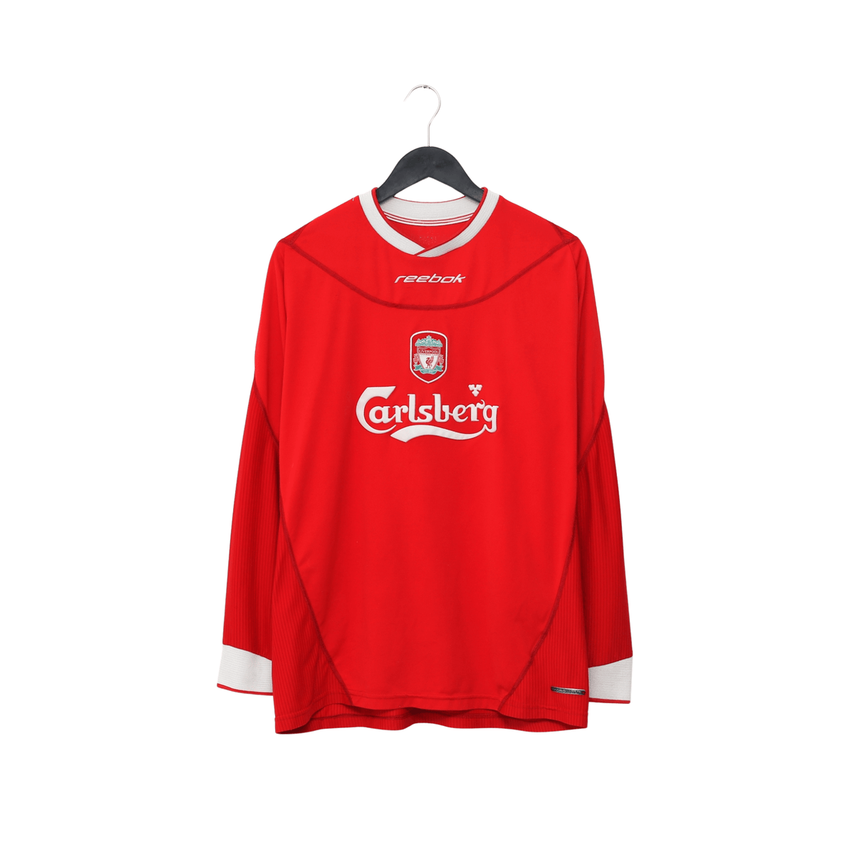 2002/04 Gerrard #17 Liverpool Vintage Reebok Home LS Football Shirt (L)