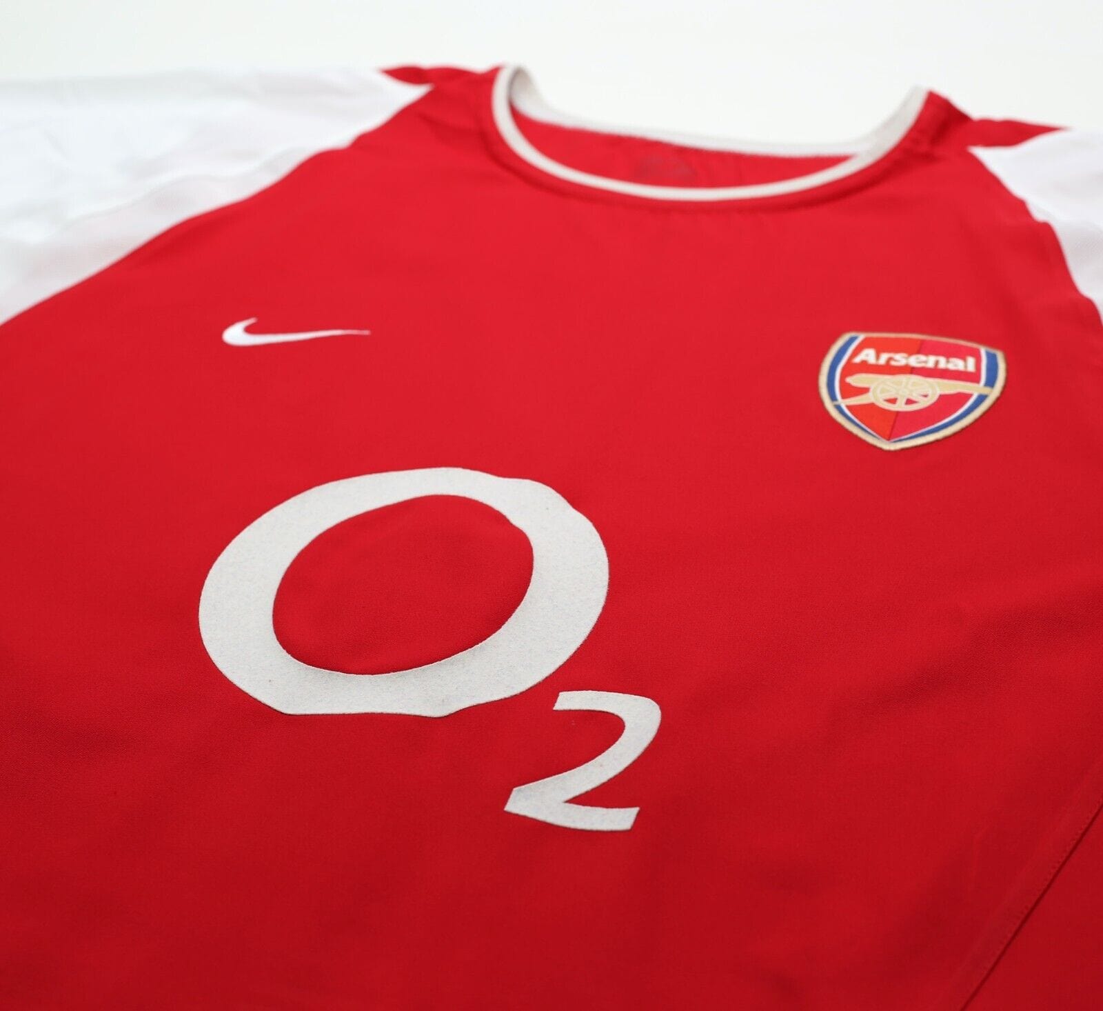 2002/04 HENRY #14 Arsenal Vintage Nike Home Football Shirt Jersey (L)