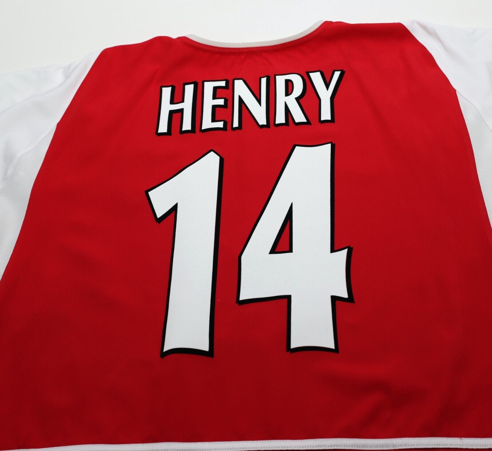 2002/04 HENRY #14 Arsenal Vintage Nike Home Football Shirt Jersey (L)