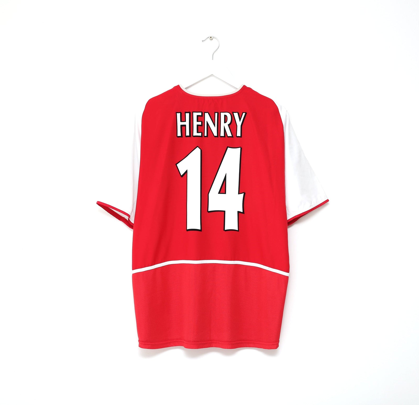 2002/04 HENRY #14 Arsenal Vintage Nike Home Football Shirt Jersey (L)