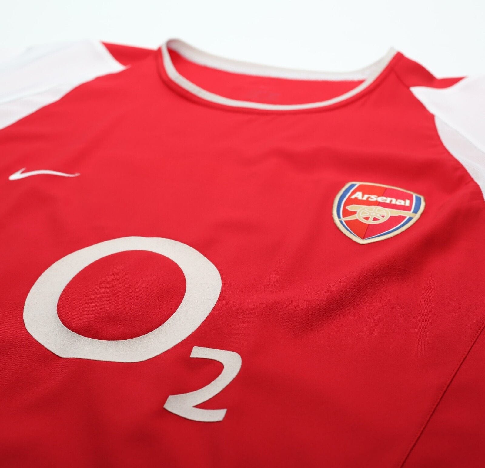 2002/04 HENRY #14 Arsenal Vintage Nike Home Football Shirt Jersey (XL)