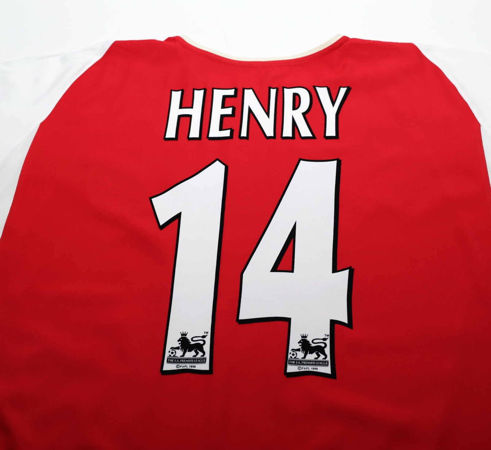 2002/04 HENRY #14 Arsenal Vintage Nike Home Football Shirt Jersey (XL)