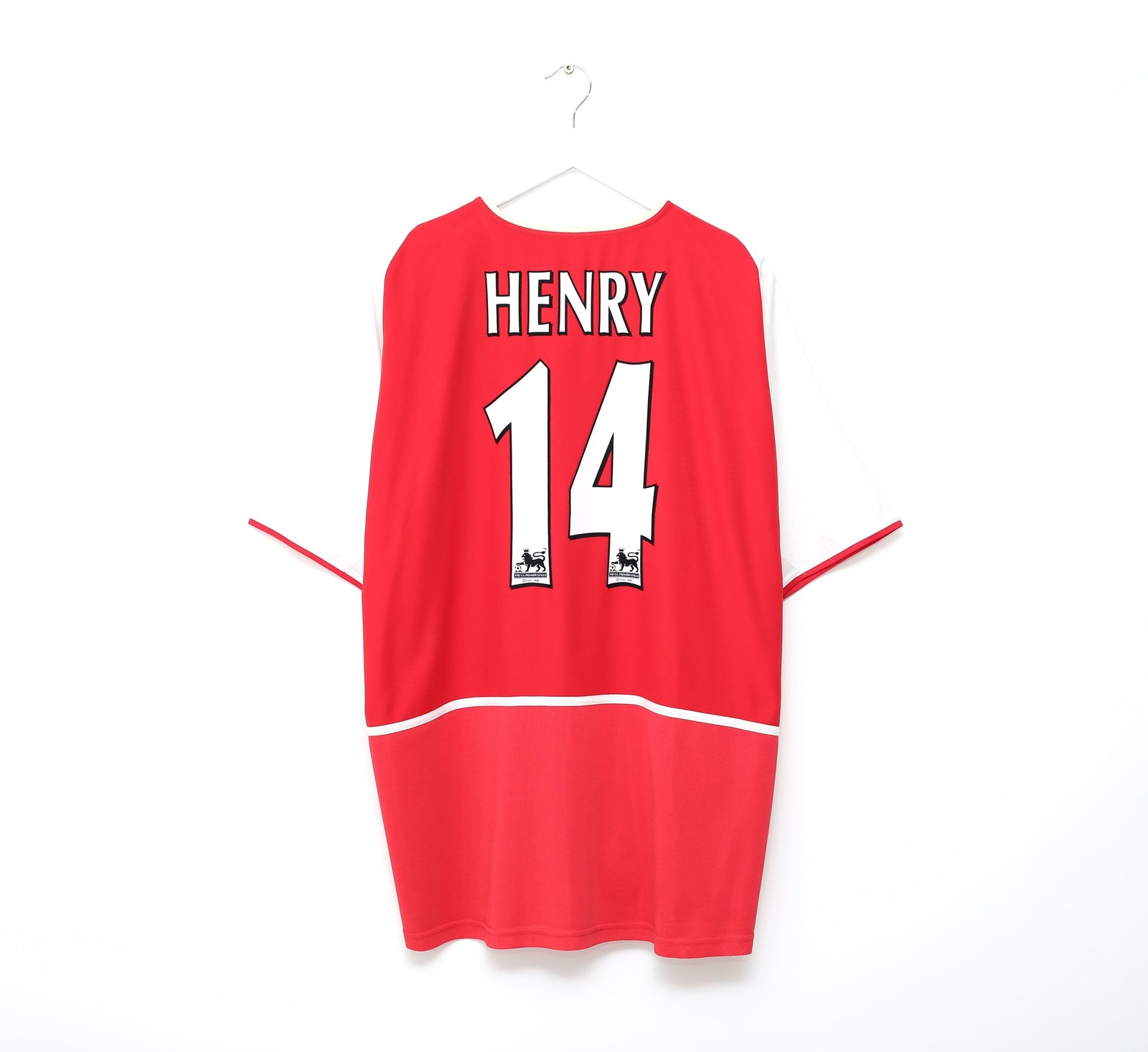 2002/04 HENRY #14 Arsenal Vintage Nike Home Football Shirt Jersey (XL)