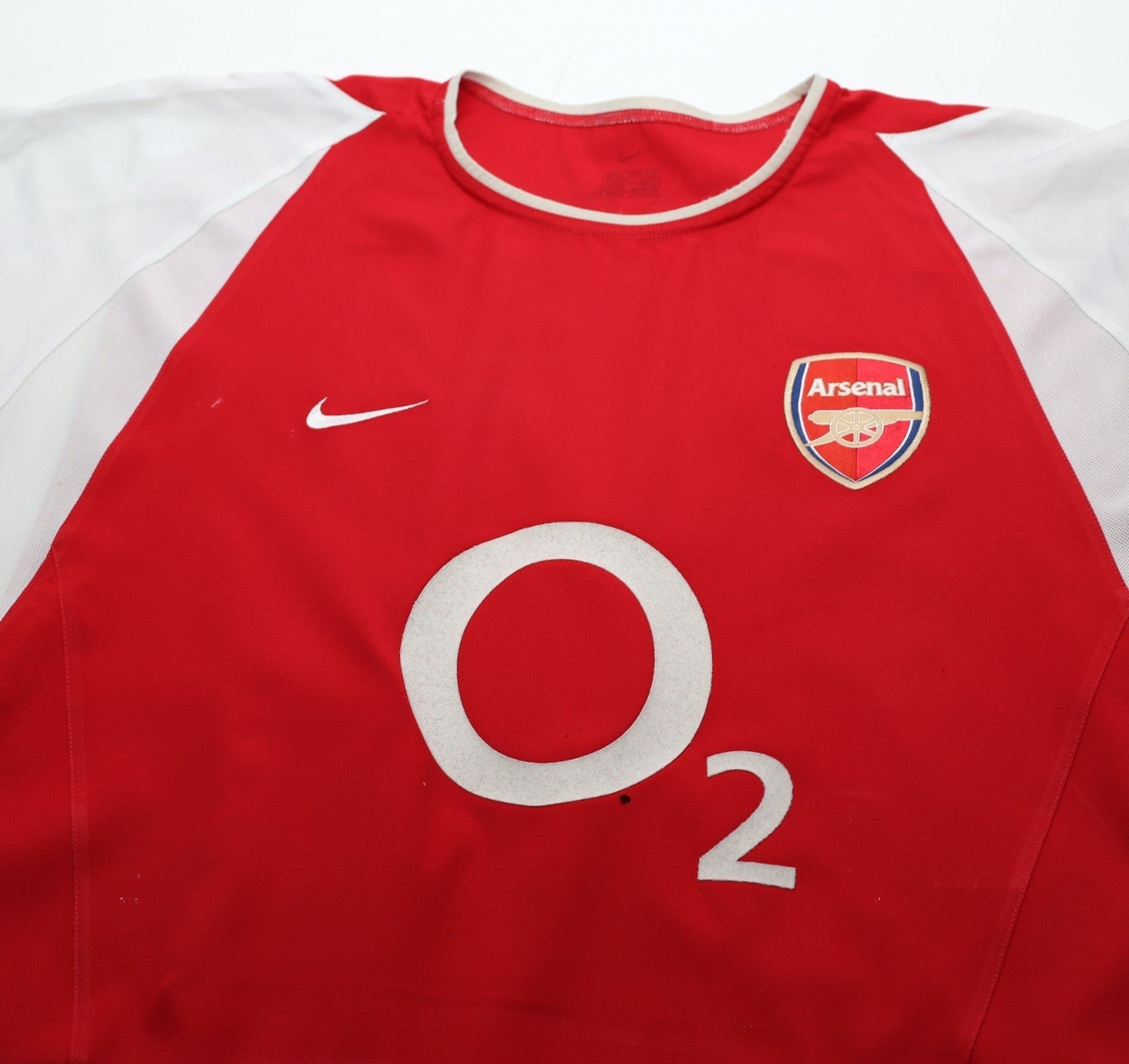 2002/04 HENRY #14 Arsenal Vintage Nike Home Football Shirt (L)