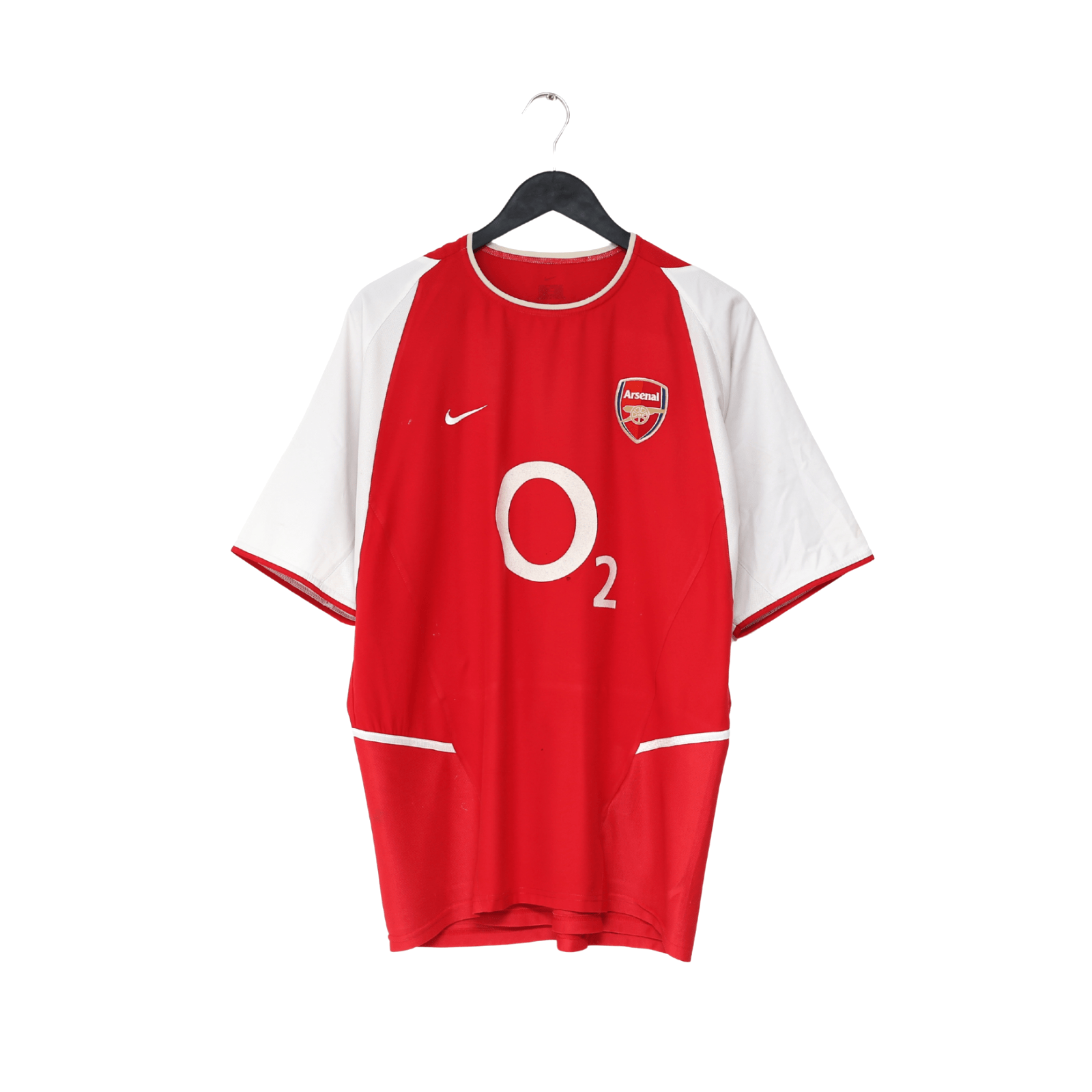 2002/04 HENRY #14 Arsenal Vintage Nike Home Football Shirt (L)