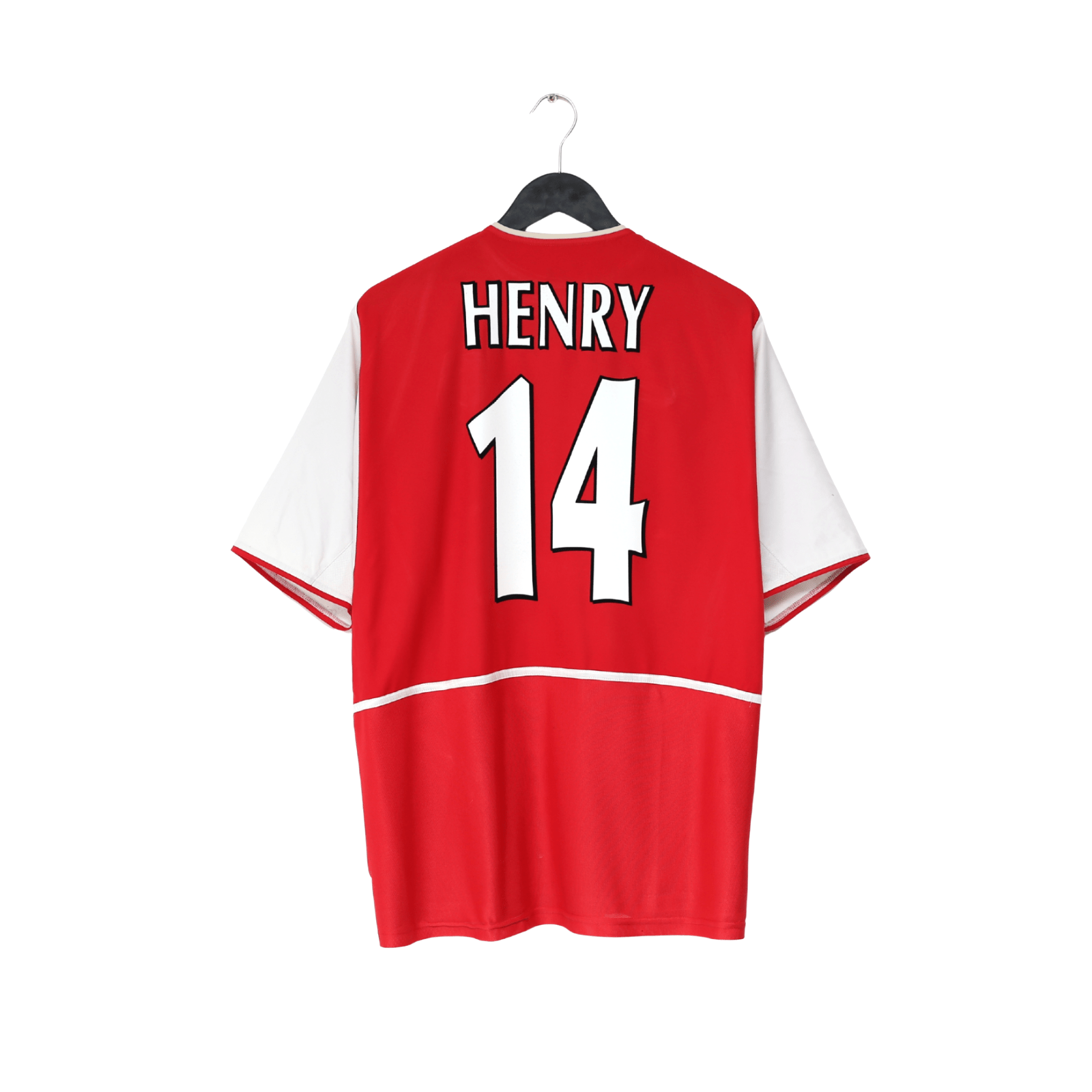 2002/04 HENRY #14 Arsenal Vintage Nike Home Football Shirt (L)