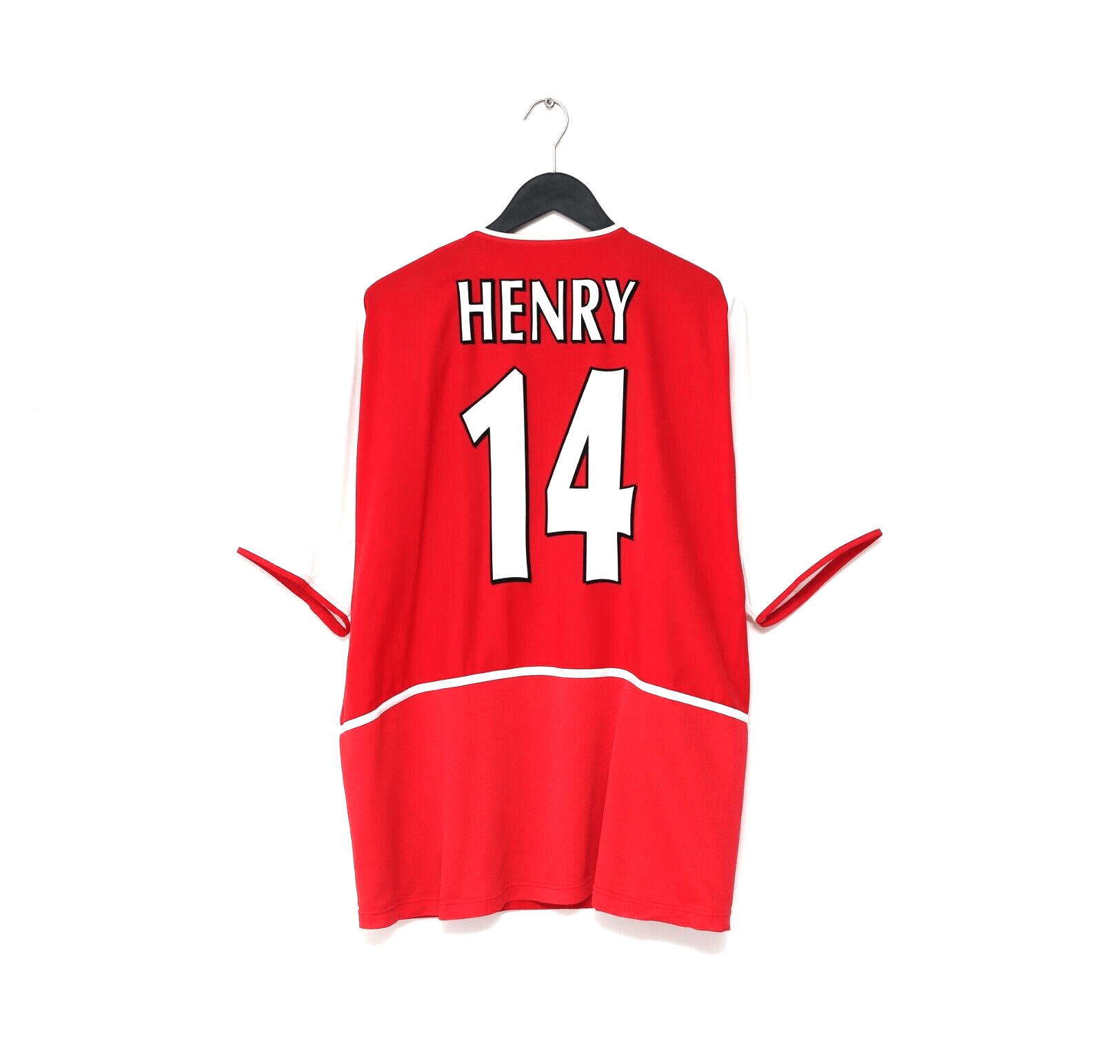 2002/04 HENRY #14 Arsenal Vintage Nike Home Football Shirt (XL)