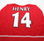 2002/04 HENRY #14 Arsenal Vintage Nike Home Football Shirt (XL)