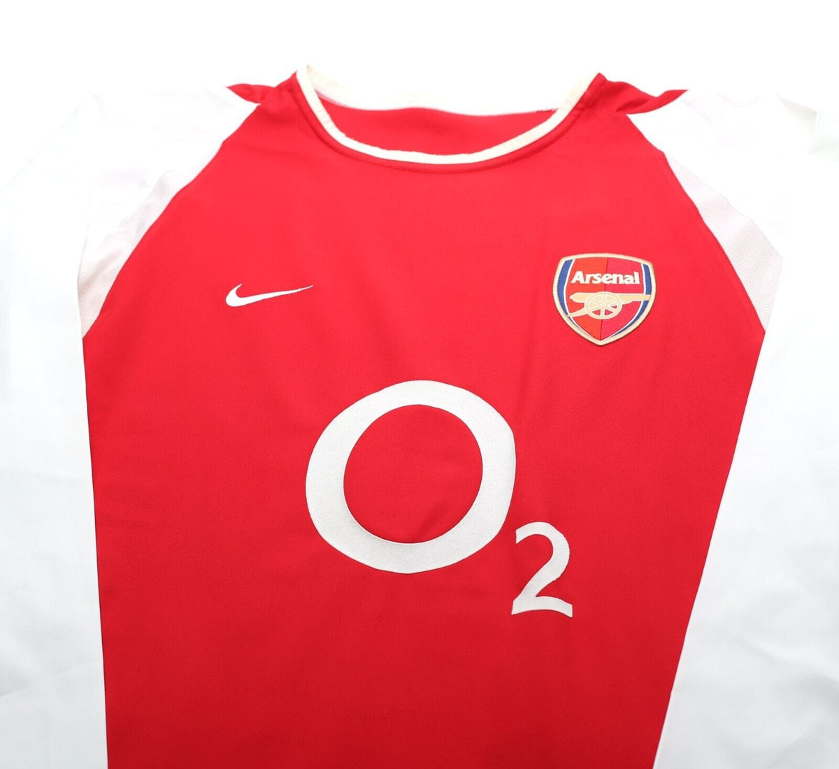 2002/04 HENRY #14 Arsenal Vintage Nike UCL Home LS Football Shirt Jersey (L)