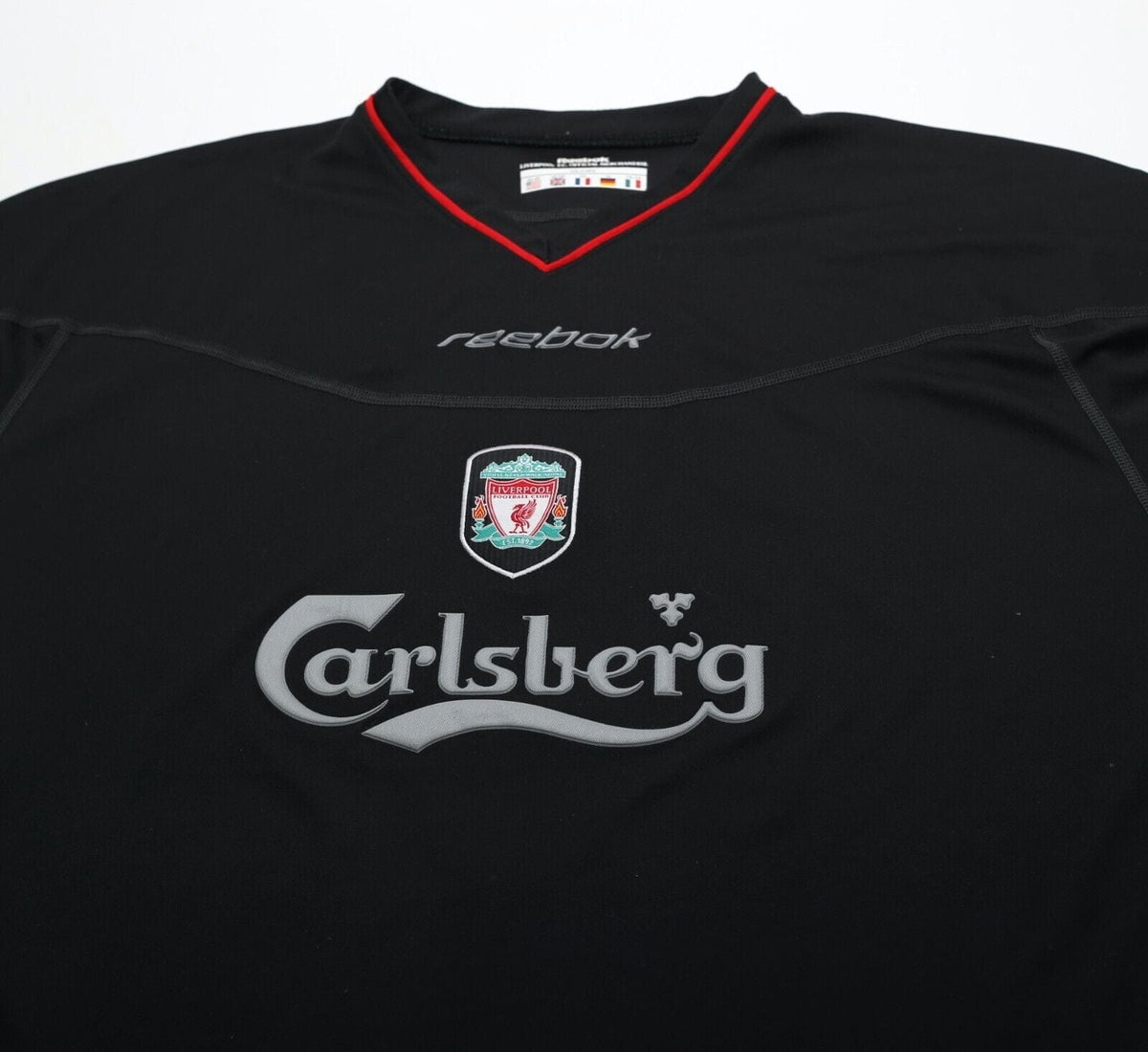 2002/04 HESKEY #8 Liverpool Vintage Reebok Away Football Shirt Jersey (XL)