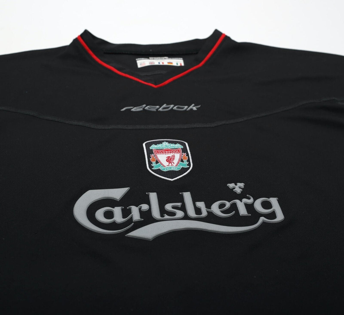 2002/04 HESKEY #8 Liverpool Vintage Reebok Away Football Shirt Jersey (XL)