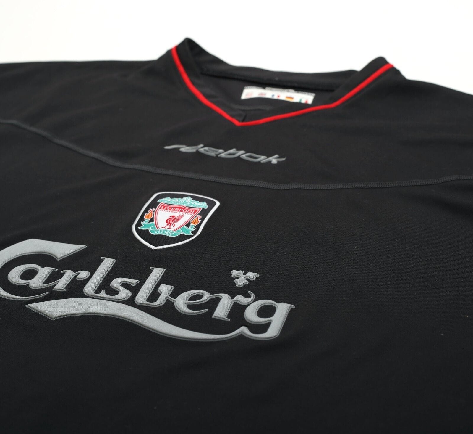 2002/04 HESKEY #8 Liverpool Vintage Reebok Away Football Shirt Jersey (XL)