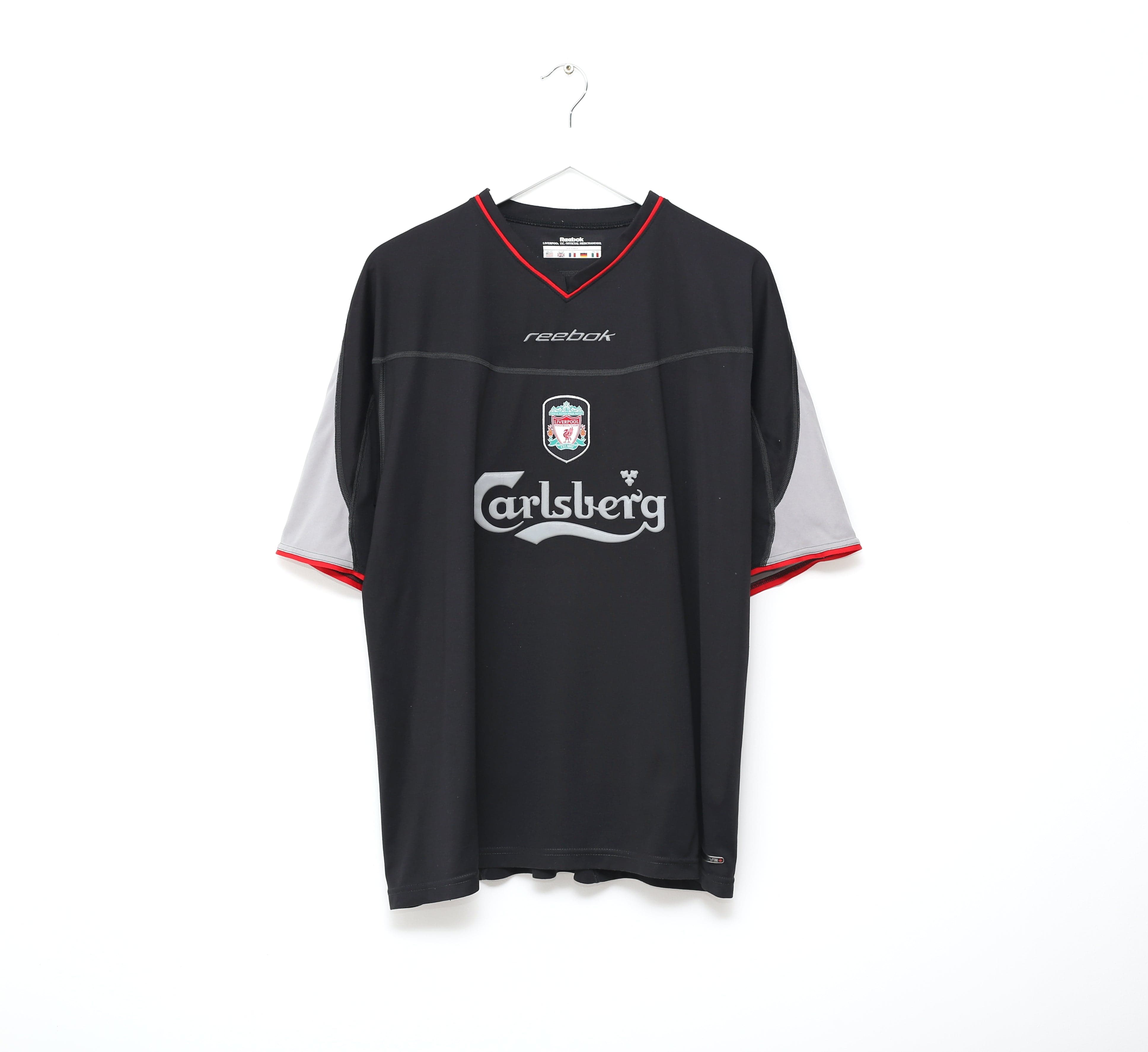 2002/04 HESKEY #8 Liverpool Vintage Reebok Away Football
