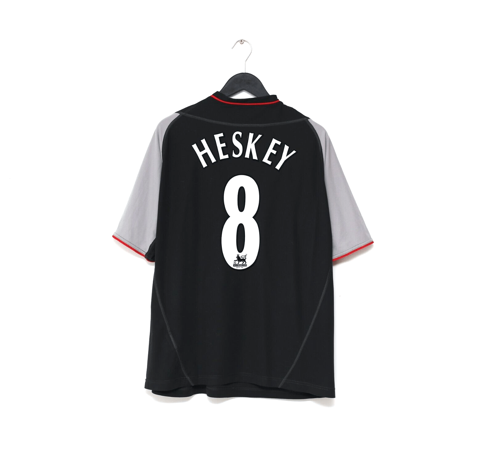 2002/04 HESKEY #8 Liverpool Vintage Reebok Away Football Shirt (L)