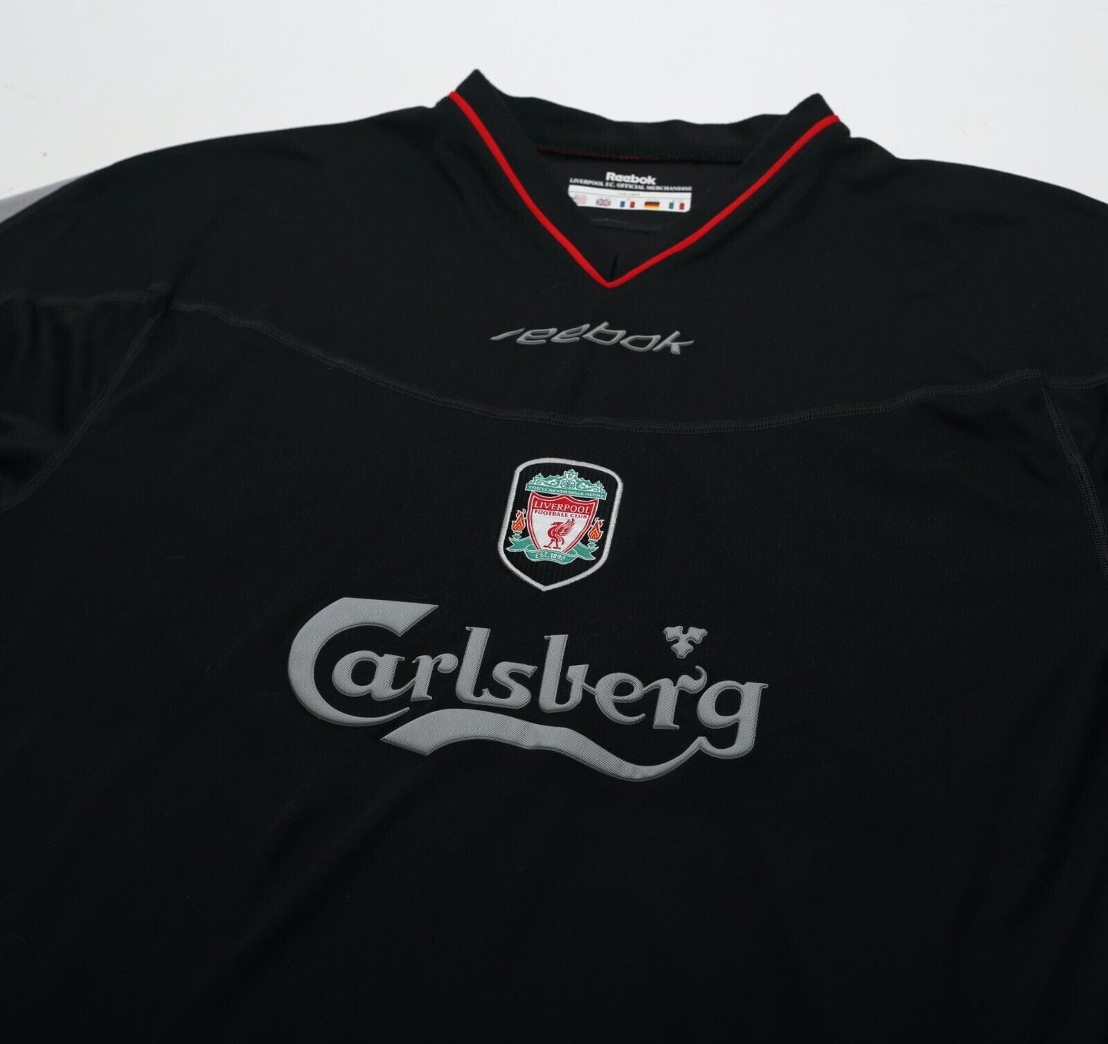 2002/04 HESKEY #8 Liverpool Vintage Reebok Away Football Shirt (L)