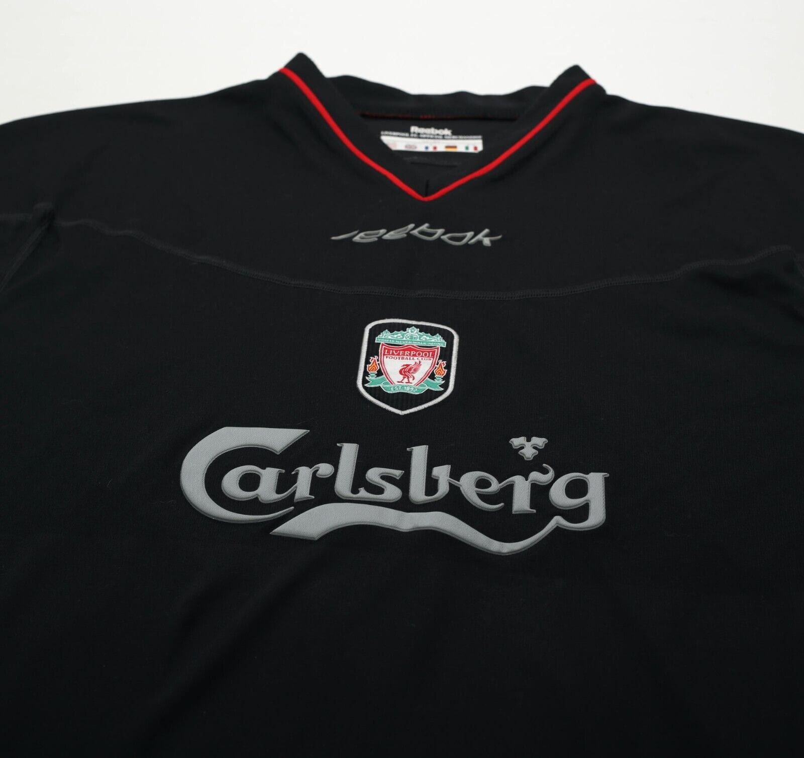 2002/04 HESKEY #8 Liverpool Vintage Reebok Away Football Shirt (L)