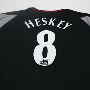 2002/04 Heskey #8 Liverpool Vintage Reebok Away Football Shirt (XL)