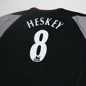 2002/04 Heskey #8 Liverpool Vintage Reebok Away Football Shirt (XL)
