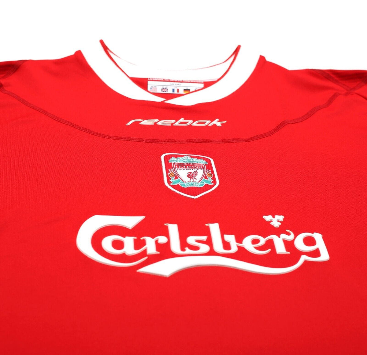 2002/04 KEWELL #7 Liverpool Vintage Reebok Home Football Shirt Jersey (XL)