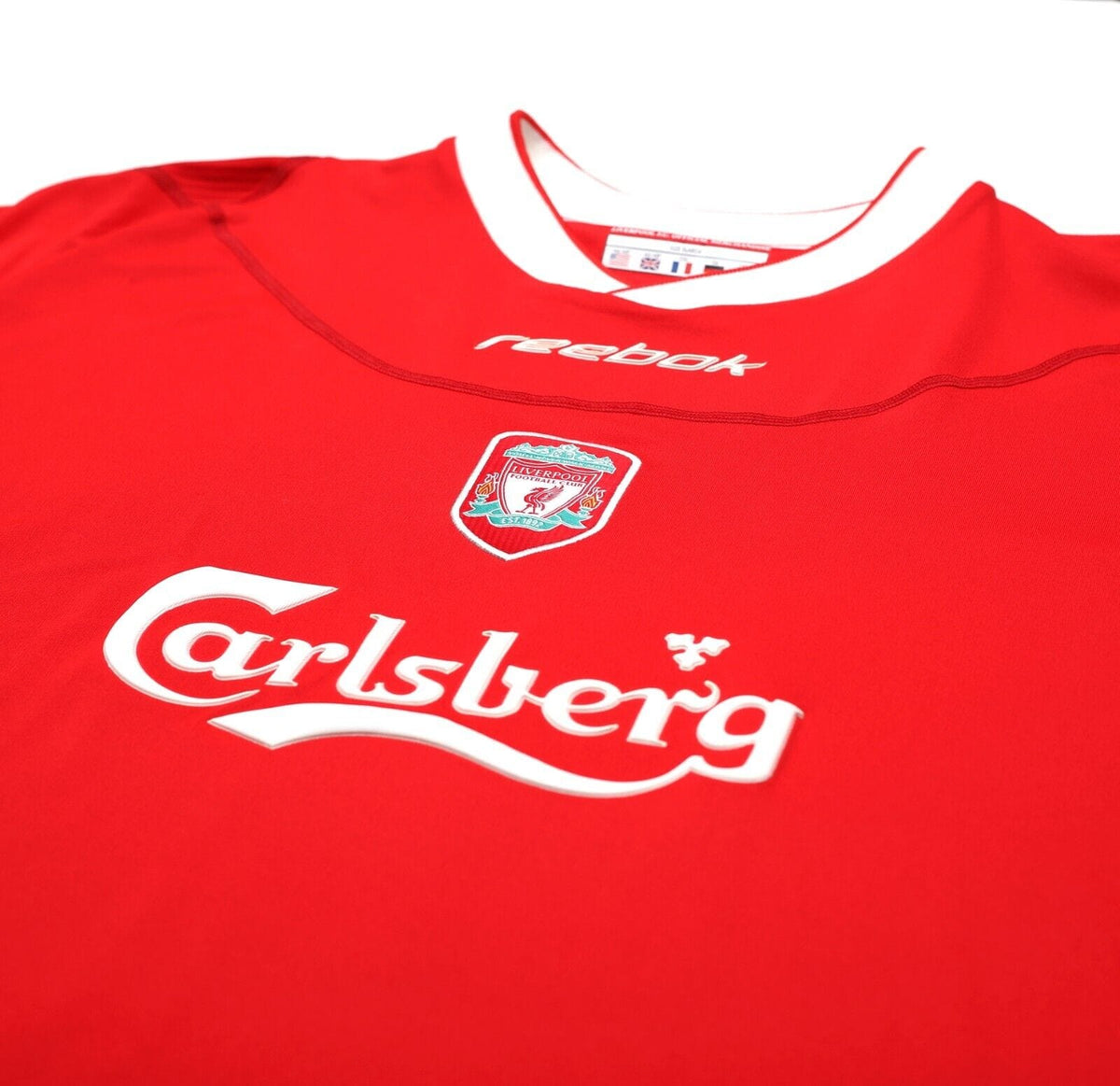 2002/04 KEWELL #7 Liverpool Vintage Reebok Home Football Shirt Jersey (XL)