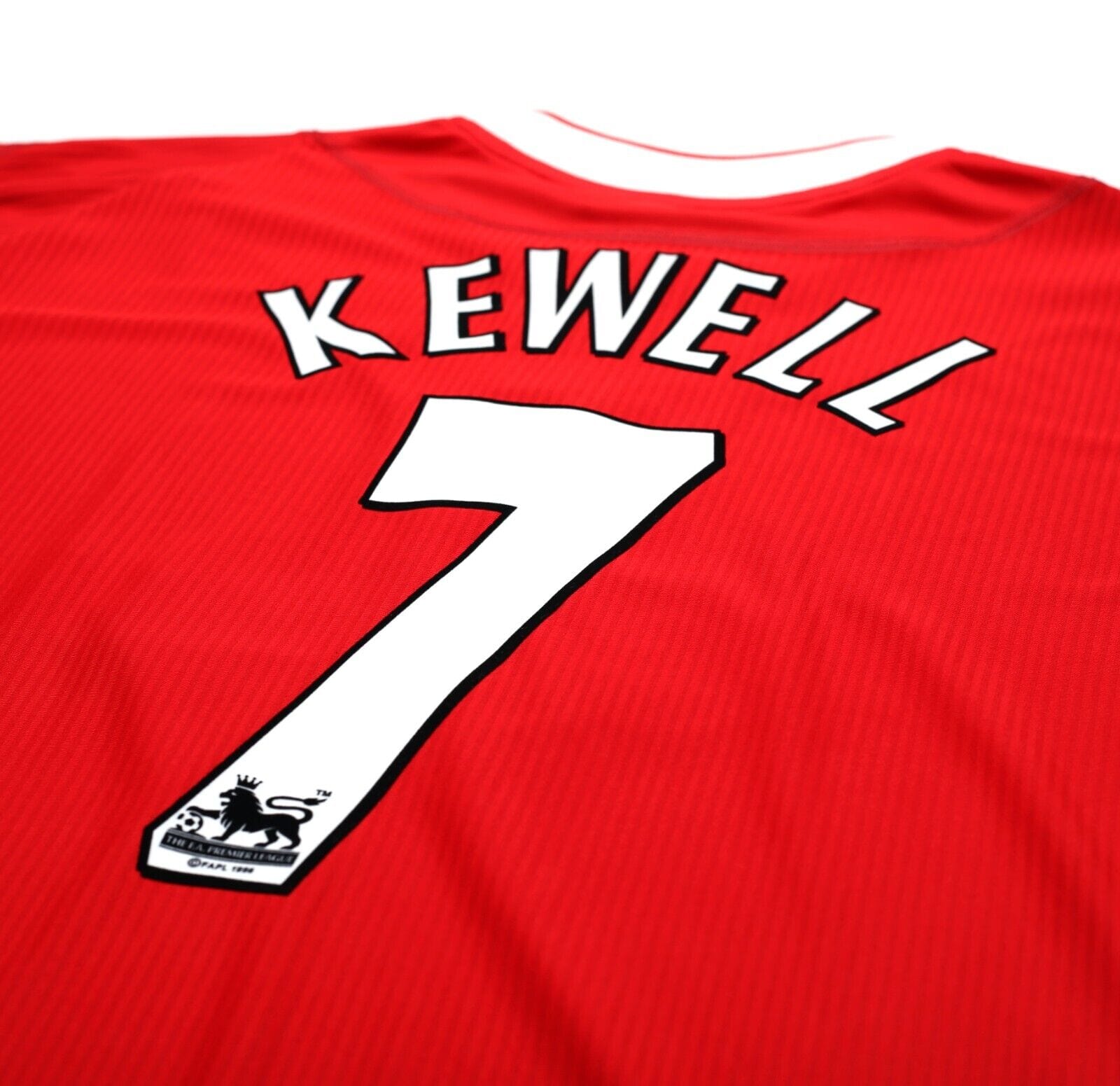 2002/04 KEWELL #7 Liverpool Vintage Reebok Home Football Shirt Jersey (XL)