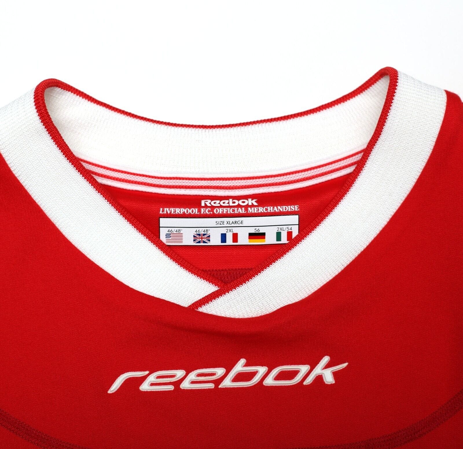 2002/04 KEWELL #7 Liverpool Vintage Reebok Home Football Shirt Jersey (XL)