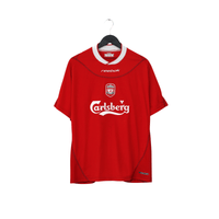 2002/04 Kewell #7 Liverpool Vintage Reebok Home Football Shirt (L)