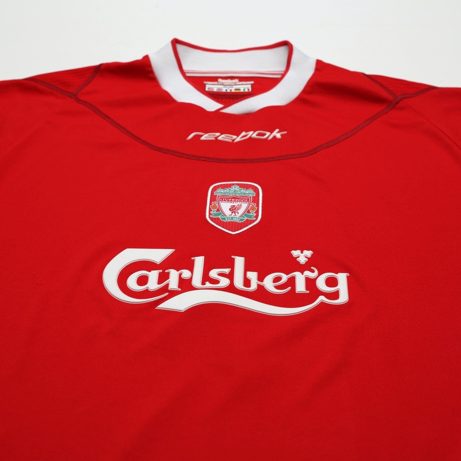 2002/04 Kewell #7 Liverpool Vintage Reebok Home Football Shirt (L)