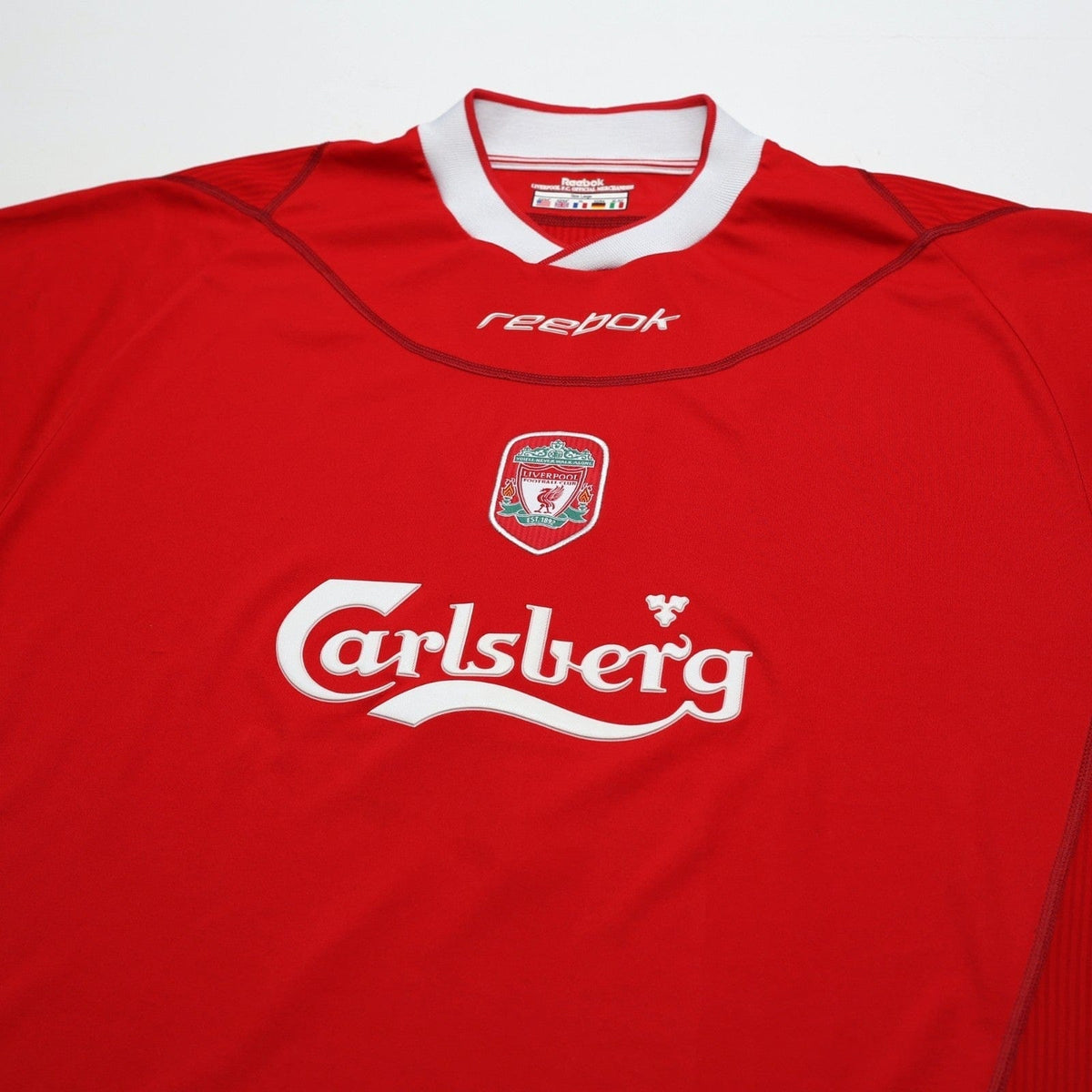 2002/04 Kewell #7 Liverpool Vintage Reebok Home Football Shirt (L)