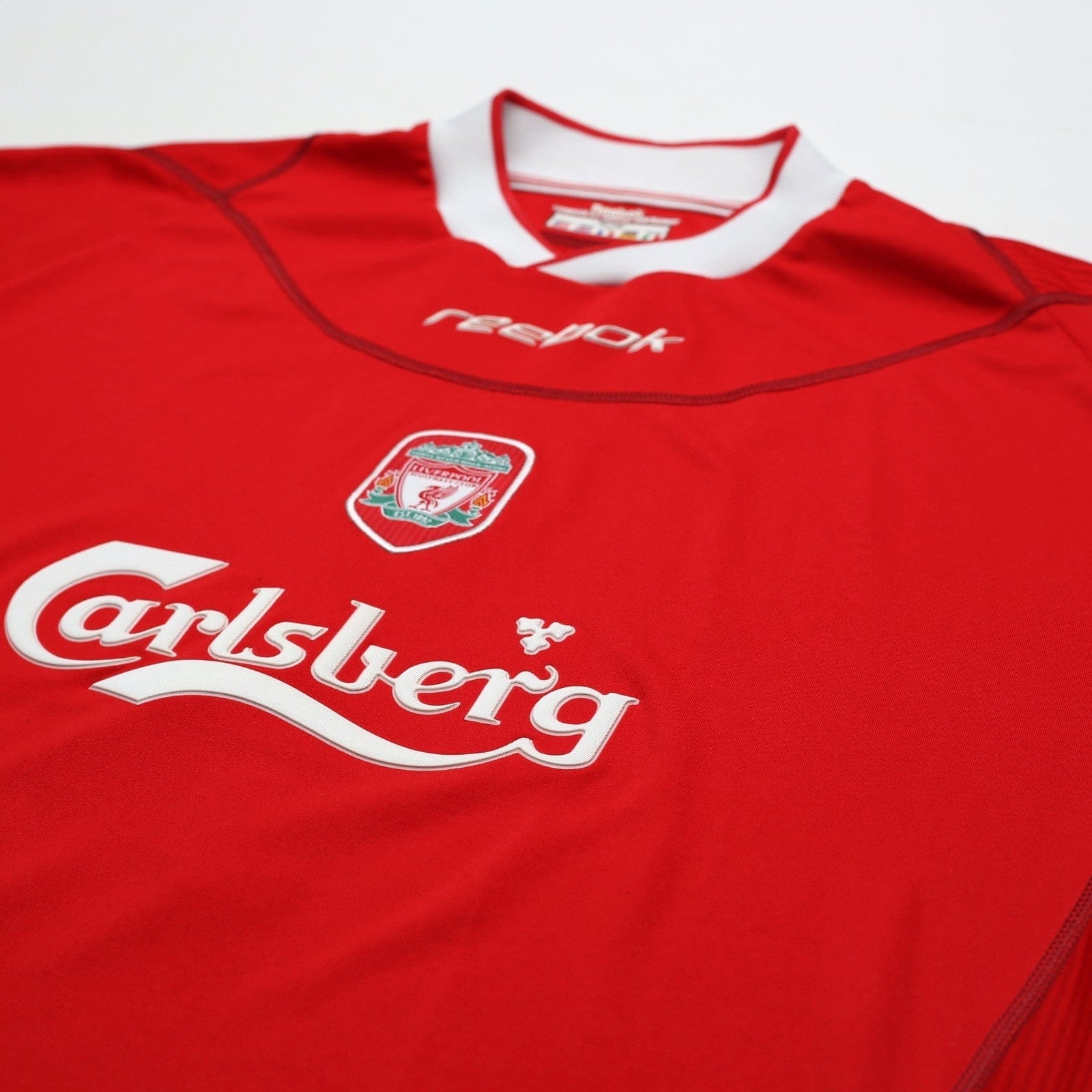 2002/04 Kewell #7 Liverpool Vintage Reebok Home Football Shirt (L)