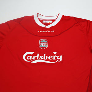 2002/04 Kewell #7 Liverpool Vintage Reebok Home Football Shirt (L)