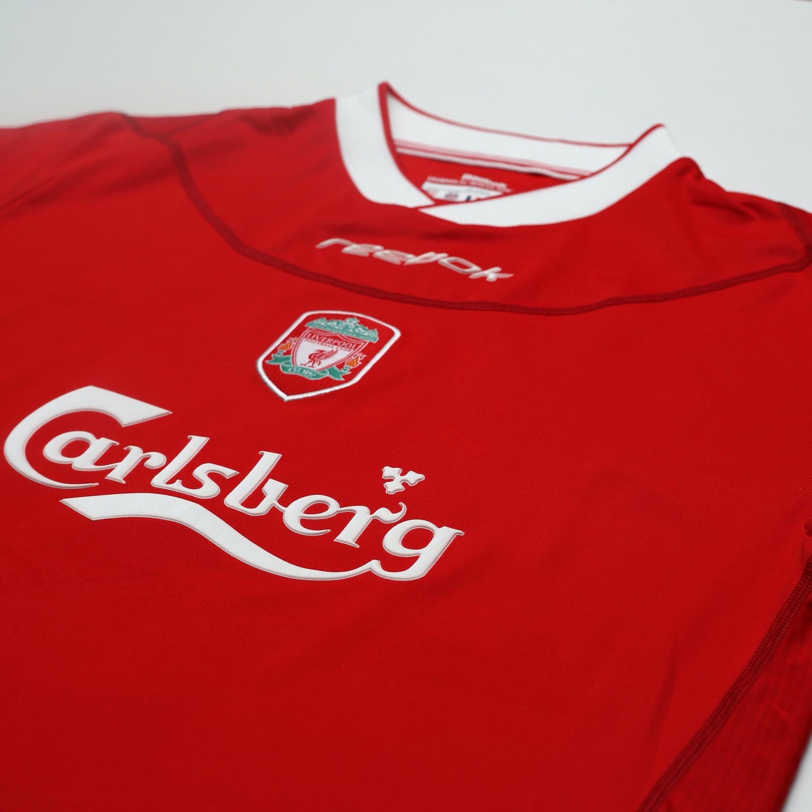 2002/04 Kewell #7 Liverpool Vintage Reebok Home Football Shirt (M)