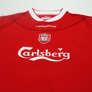 2002/04 Kewell #7 Liverpool Vintage Reebok Home Football Shirt (M)