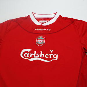 2002/04 Kewell #7 Liverpool Vintage Reebok Home Football Shirt (M)
