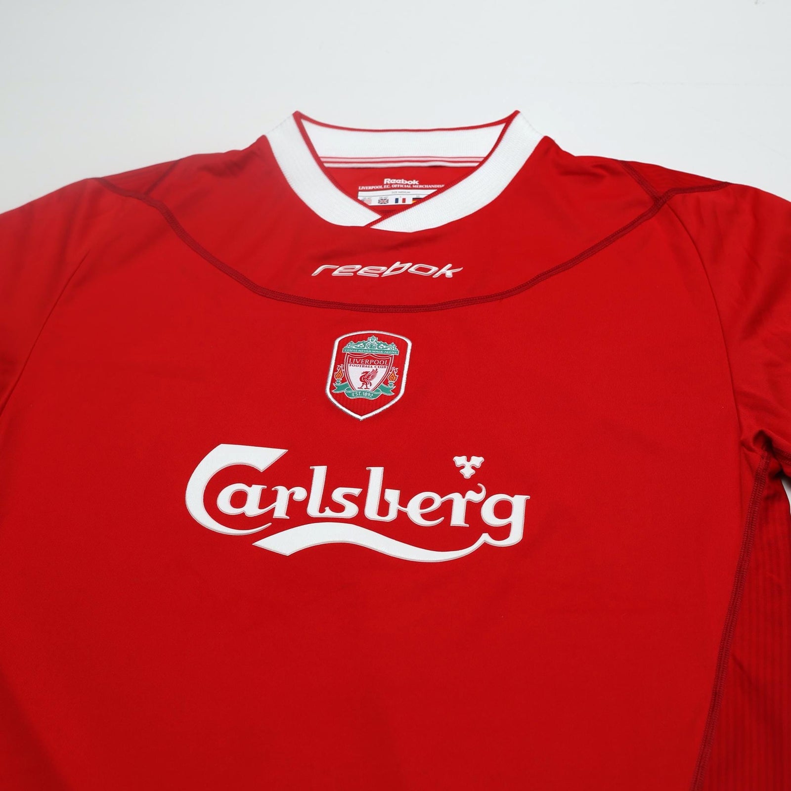 2002/04 Kewell #7 Liverpool Vintage Reebok Home Football Shirt (M)