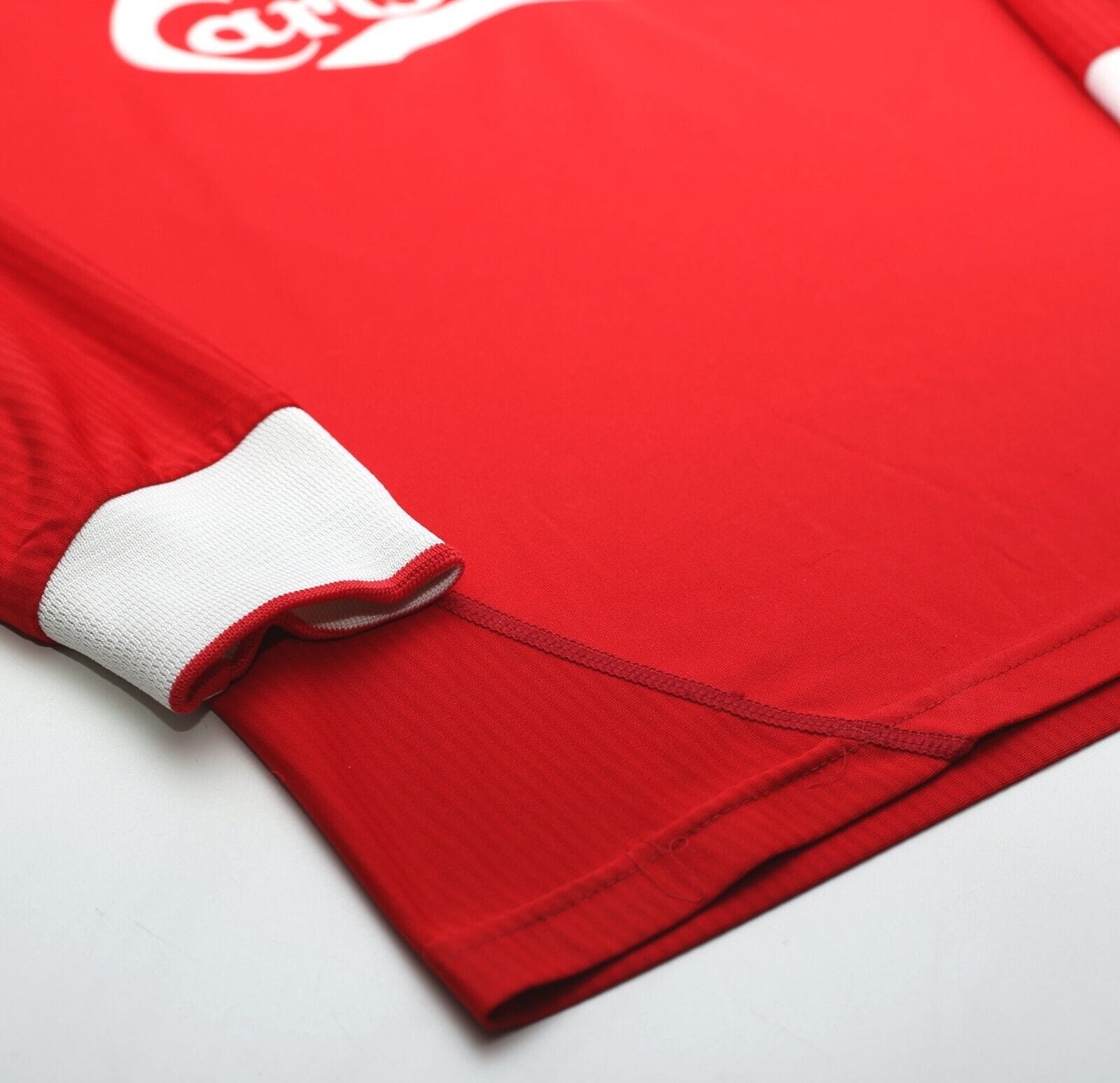 2002/04 KEWELL #7 Liverpool Vintage Reebok Long Sleeve Home Football Shirt (S)