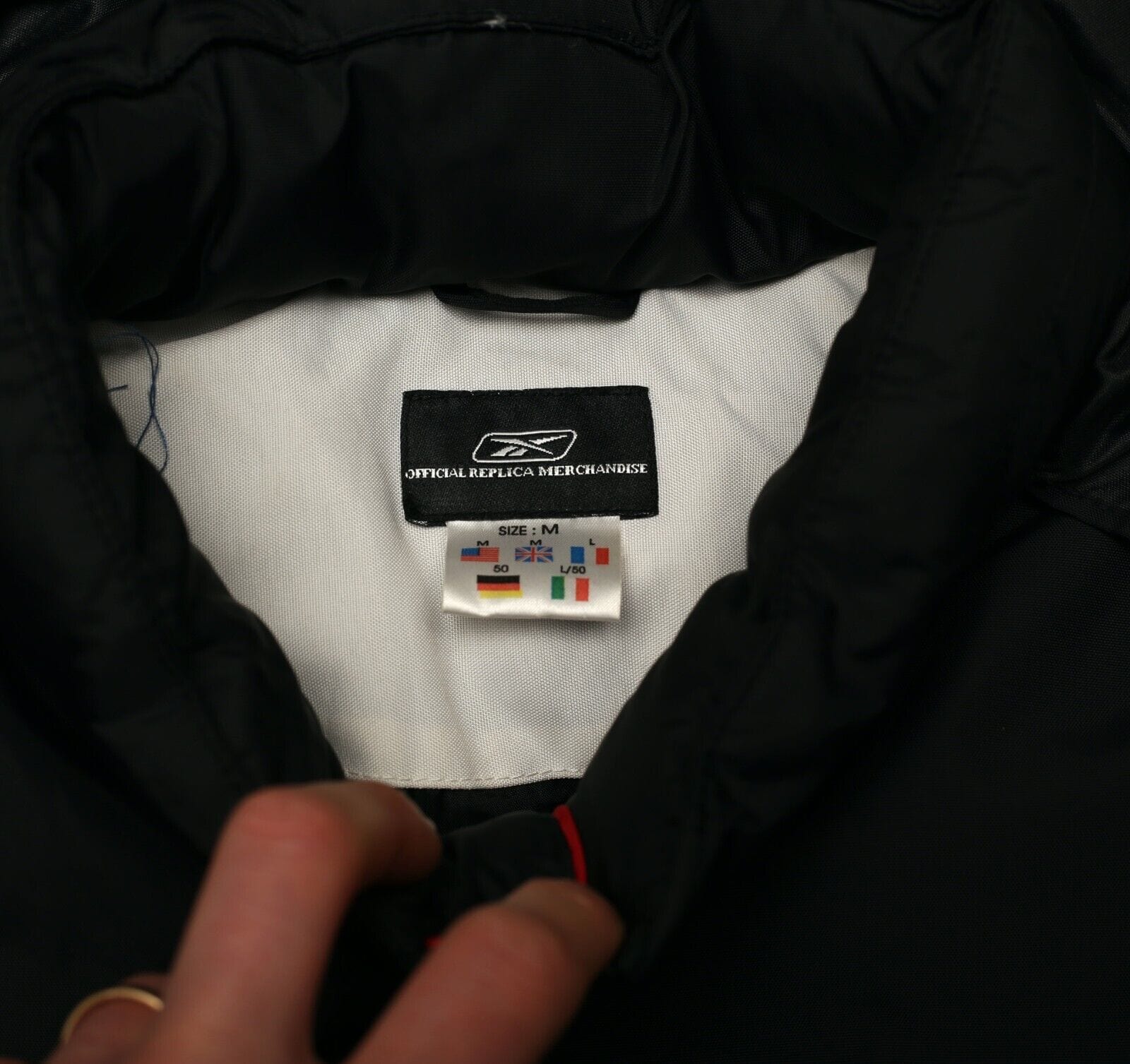 2002/04 LIVERPOOL Vintage Reebok Padded Football Bench Coat Jacket (M)