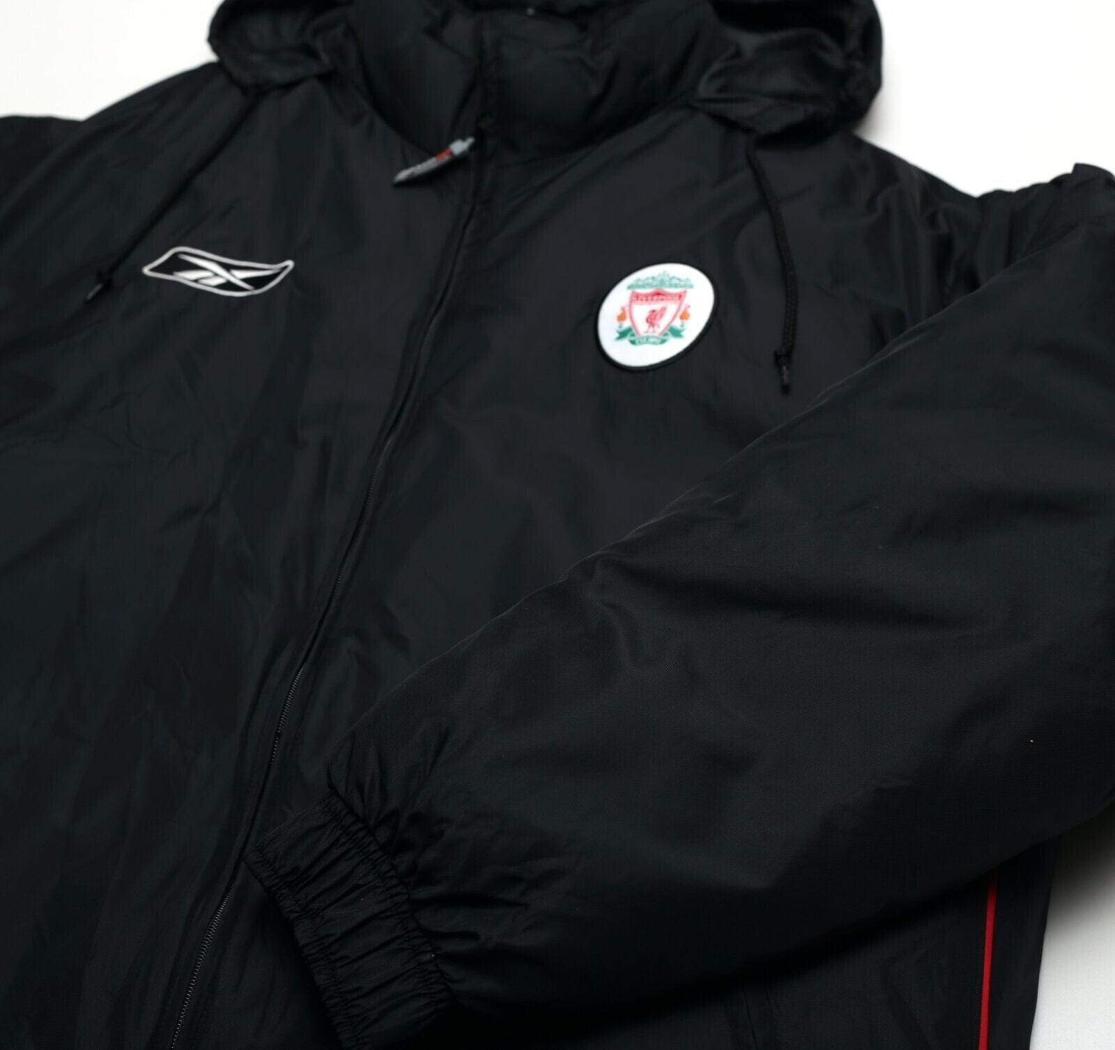 2002/04 LIVERPOOL Vintage Reebok Padded Football Bench Coat Jacket (M)