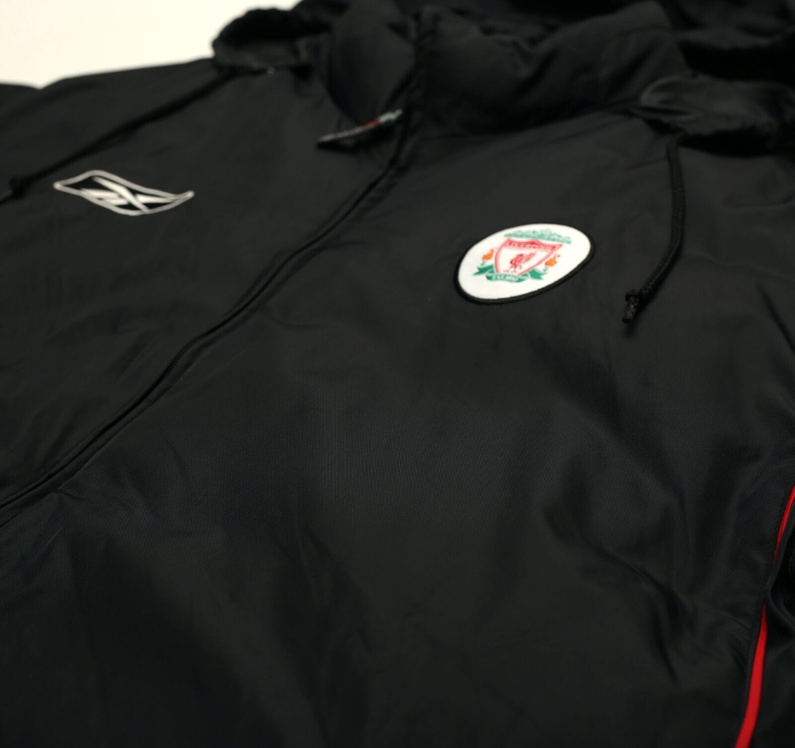 2002/04 LIVERPOOL Vintage Reebok Padded Football Bench Coat Jacket (M)