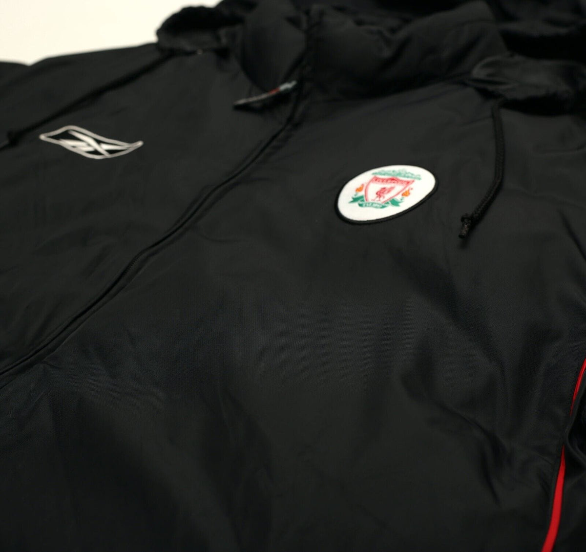 2002/04 LIVERPOOL Vintage Reebok Padded Football Bench Coat Jacket (M)