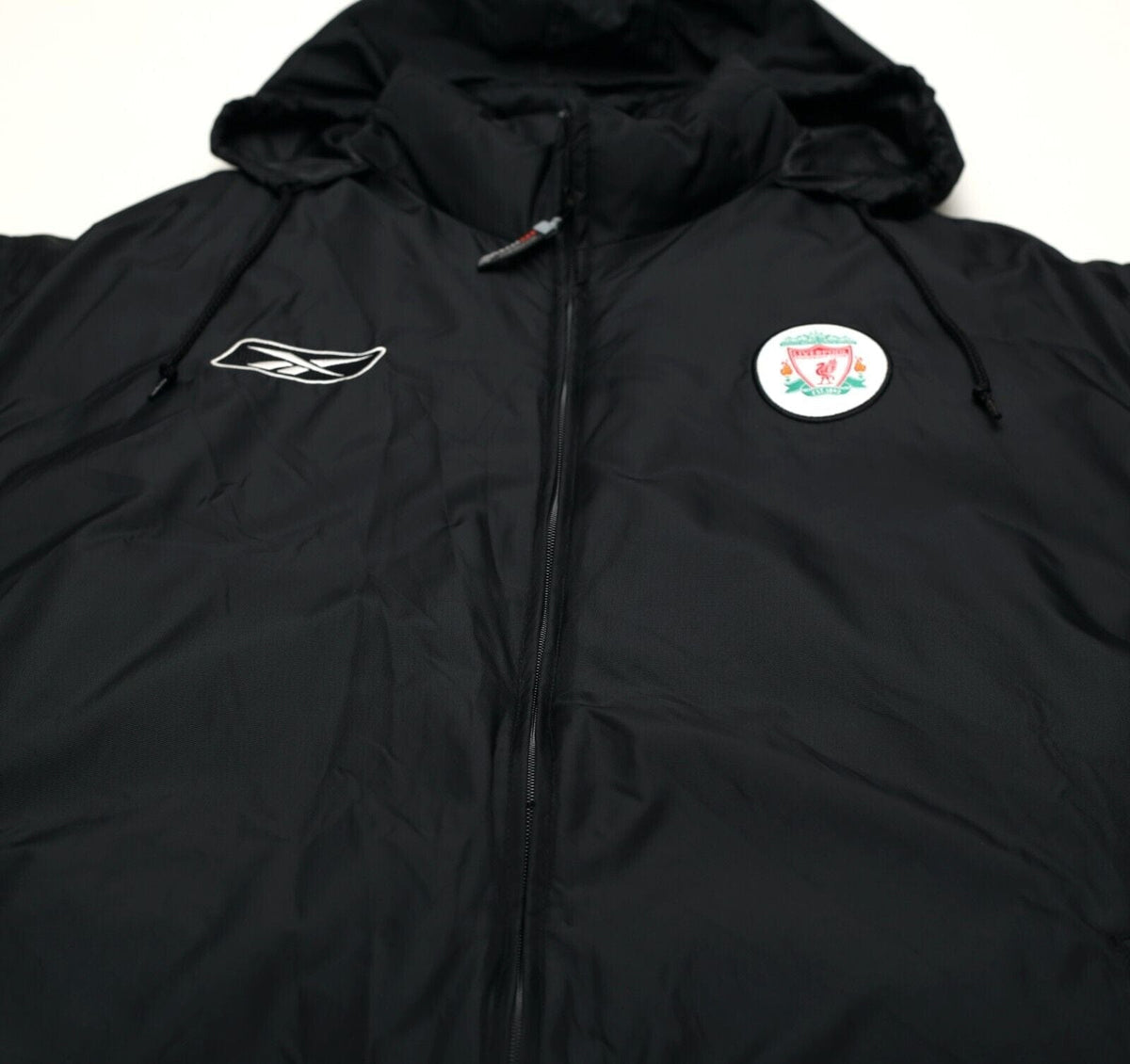 2002/04 LIVERPOOL Vintage Reebok Padded Football Bench Coat Jacket (M)