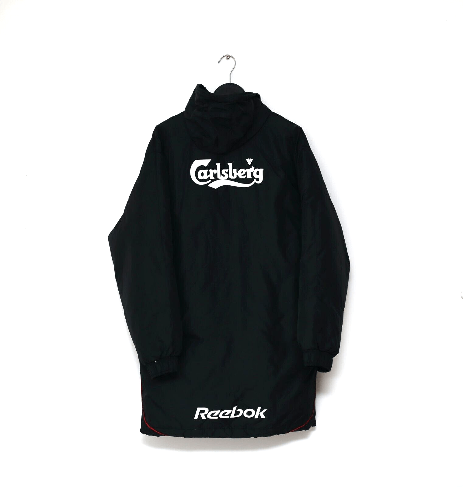 2002/04 LIVERPOOL Vintage Reebok Padded Football Bench Coat Jacket (M)