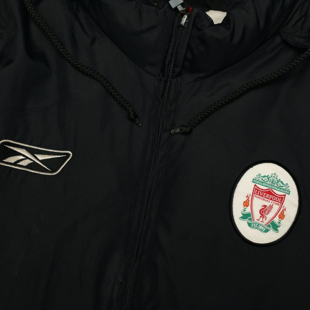 2002/04 Liverpool Vintage Reebok Padded Football Bench Coat Jacket (S/M)
