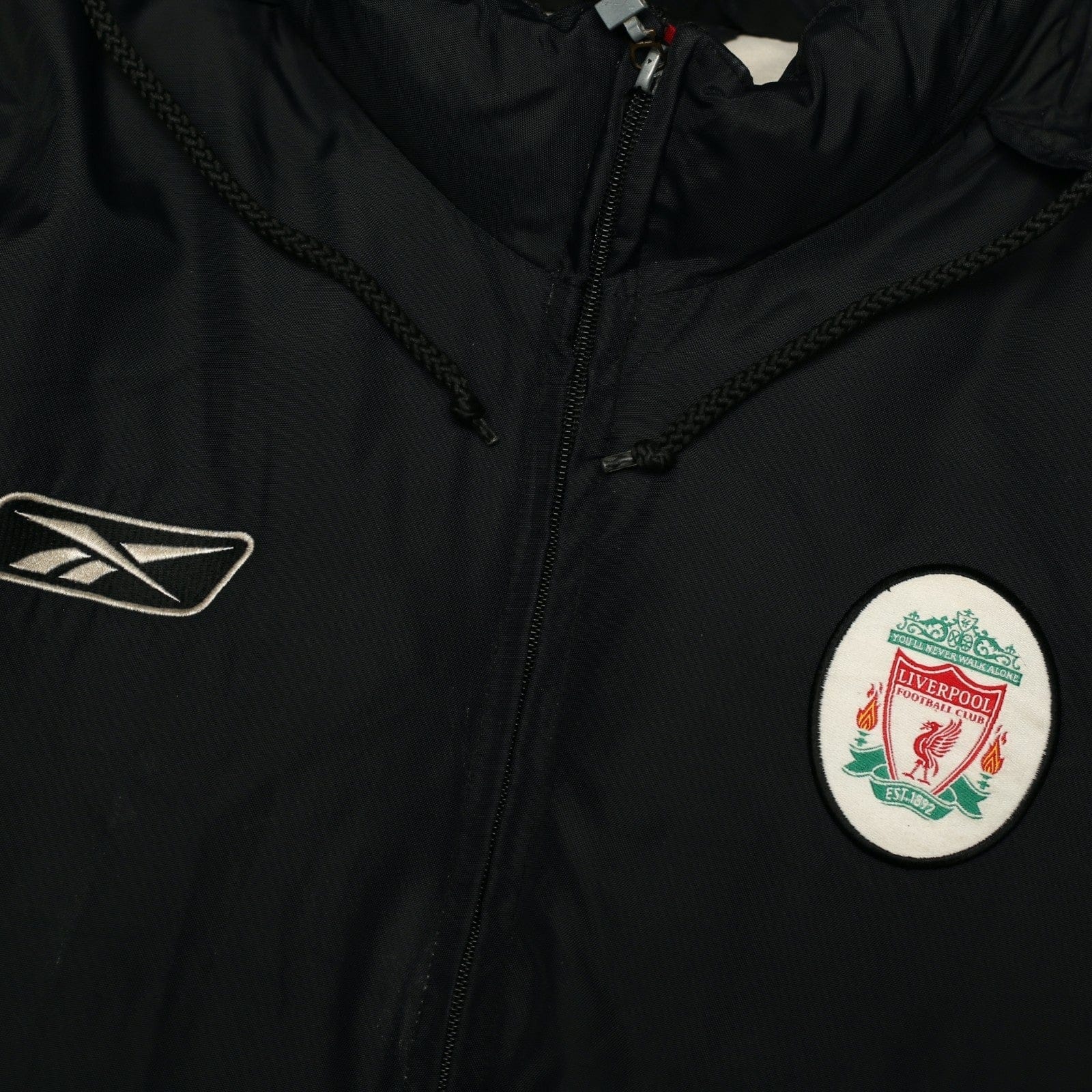 2002/04 Liverpool Vintage Reebok Padded Football Bench Coat Jacket (S/M)