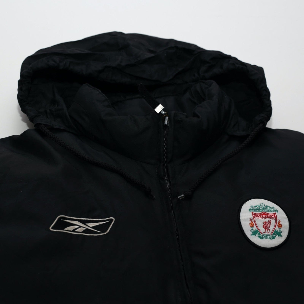 2002/04 Liverpool Vintage Reebok Padded Football Bench Coat Jacket (S/M)