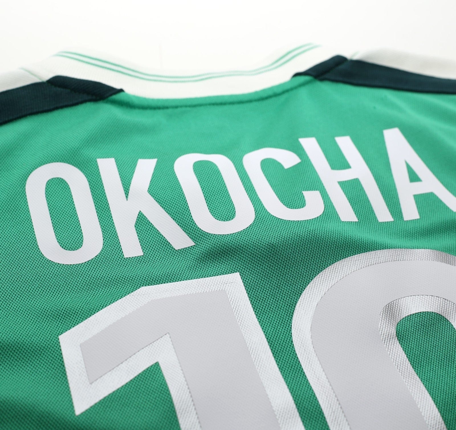 2002/04 OKOCHA #10 Nigeria Vintage Nike Home Football Shirt (XL) PSG 98
