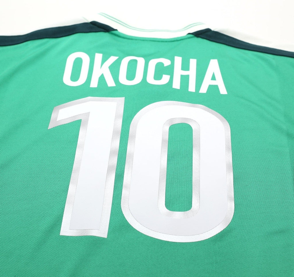 2002/04 OKOCHA #10 Nigeria Vintage Nike Home Football Shirt (XL) PSG 98
