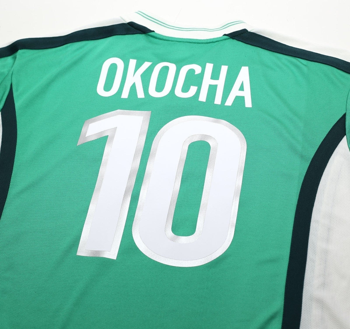 2002/04 OKOCHA #10 Nigeria Vintage Nike Home Football Shirt (XL) PSG 98