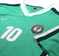 2002/04 OKOCHA #10 Nigeria Vintage Nike Home Football Shirt (XL) PSG 98