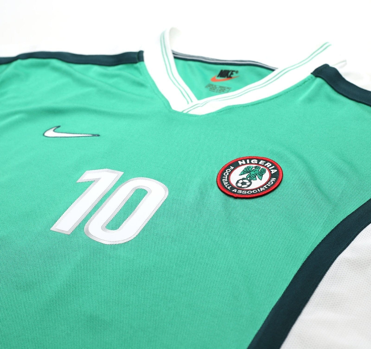 2002/04 OKOCHA #10 Nigeria Vintage Nike Home Football Shirt (XL) PSG 98